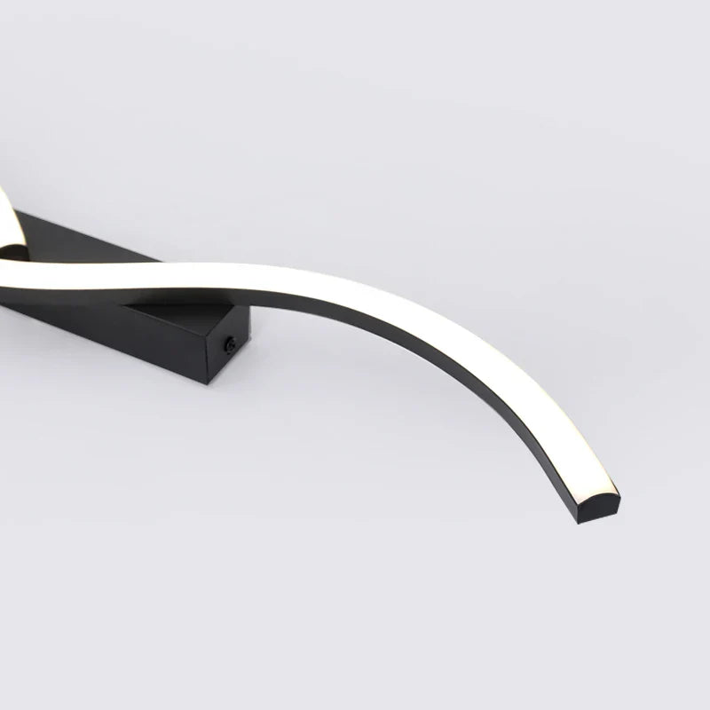 Axyaa Black Aluminum LED Ceiling Light for Modern Minimalist Home Interiors.
