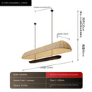 Axyaa Japanese Style Fabric Chandelier: Rustic Wabi Sabi Lighting for Home Decor