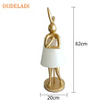 Axyaa Resin Rabbit Table Lamp - Designer Bedside Lamp for Home Living Room Decor