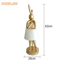 Axyaa Resin Rabbit Table Lamp - Designer Bedside Lamp for Home Living Room Decor