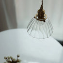 Axyaa Nordic Glass Chandelier Pendant Light - Vintage Brass Design
