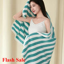 Axyaa Coral Fleece Bath Towel - Large Size, Unisex, Korean Style