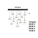 Axyaa Modern Lava Chandelier for Home Decor and Ambiance