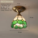 Nordic Glass/Ceramic Ceiling Light by Axyaa - Vintage E27 Fixture for Hallway