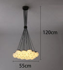 Axyaa Modern Indoor LED Chandelier Ceiling Lamp for Living and Dining Room Lighting