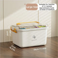 Axyaa Portable Medicine Organizer Box with Dividers - Household First Aid Kit