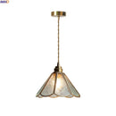Axyaa Glass Chandelier Pendant Light Fixture LED Hanging Lamp for Home Decor