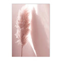 Axyaa Pink Reed Flower Tower Canvas Wall Art for Living Room Home Decor