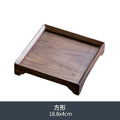 Axyaa Walnut Wood Tea Tray Small Kung Fu Tea Set Wood Partitioned Plate
