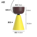 Axyaa Macaron Colors Pendant Lamp: Creative Personality Indoor LED Ceiling Light