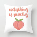Peachy Pink Pattern Cushion Cover 45X45CM for Sofa Decor by Axyaa