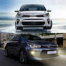 Axyaa LED Daytime Running Lights Turn Signal Headlight Fog Lamp for Kia RIO 2017-2020