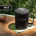 Axyaa Stainless Steel Vacuum Flask Cold&Hot Cup Handle Thermal Travel Mug
