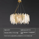 Axyaa Crystal Chandelier LED Lamp for Modern Mediterranean Nordic Style Living Room