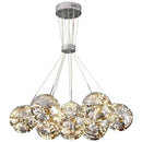 Axyaa Nordic Amber Glass Chandelier for Home Living Room Bedroom Decor