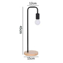 Axyaa Vintage Nordic Wooden Desk Lamp with LED Bulb
