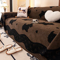 Axyaa Plush Sofa Cover Soft Warm Cushion Winter Style for Living Room Décor