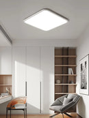 Axyaa Minimalist LED Ceiling Light: White Rectangle Bedroom & Living Room Lamp
