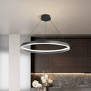 Axyaa Modern Round Ring LED Chandeliers for Living Room & Office Decor