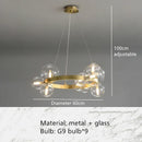 Axyaa Adjustable Hanging Chandelier for Home Decoration