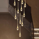 Axyaa Modern Crystal Chandeliers LED Ceiling Lamp for Living Room