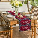 Axyaa Rustic Christmas Fir Table Runner for Dining Decorations and Events