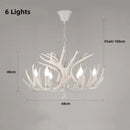 Axyaa Antler Resin Deer Horn Pendant Chandelier - Home Decor Lamp