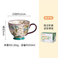 Axyaa Creative Milk Mug Large Capacity Ceramic Cup for Breakfast and Coffee.