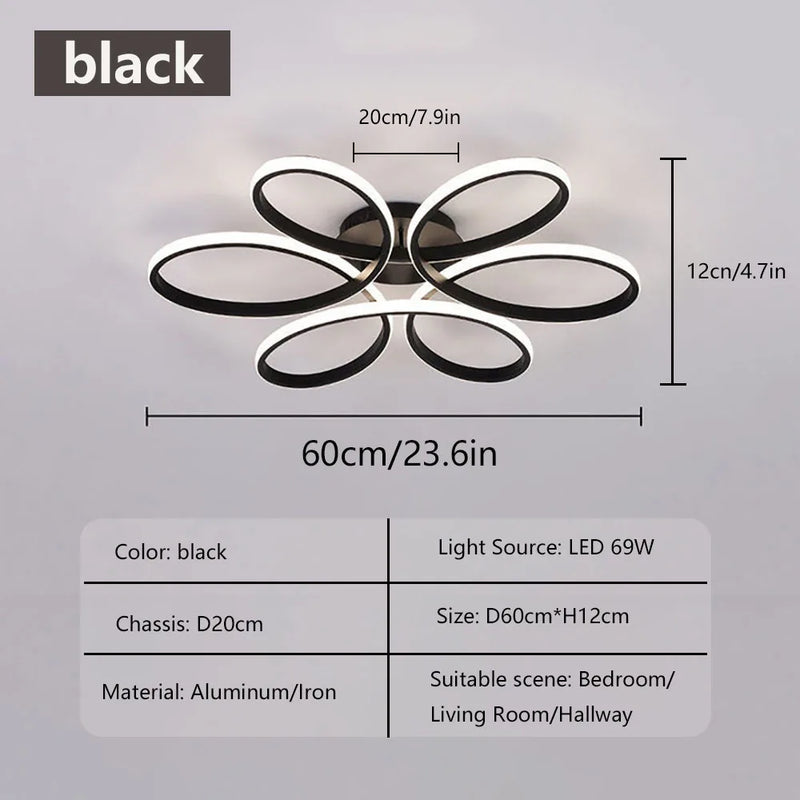 Axyaa Ceiling LED Lights | Modern Living Room Bedroom Lighting Fixtures
