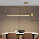 Axyaa Nordic LED Chandelier for Dining Table Shop Office Pendant Light