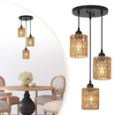 Axyaa Boho Retro E27 Pendant Lamp for Kitchen Bedroom Living Room Lighting