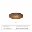 Axyaa Bamboo Pendant Light: Wabi Sabi Style Rattan Hanging Lamp for Home, Restaurant, Tea Room