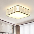Axyaa Crystal Ceiling Light: Modern Elegant Lighting for Living Room, Bedroom, Restaurant, Hotel