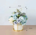 Ceramic Vase for Home Decor - Axyaa Desktop Ornament & Flower Pot