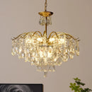 Axyaa Nordic Crystal Chandelier: Modern Luxury Ceiling Light for Master Bedroom & Dining Room