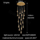 Axyaa Crystal Chandelier: Modern Deluxe Bubble Lamp for Living Room, Dining Room, Bedroom, Stairwell