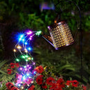 Axyaa Solar Tea Kettle Lantern: Vintage Iron Outdoor Light for Garden, Waterproof & Dusk-to-Dawn