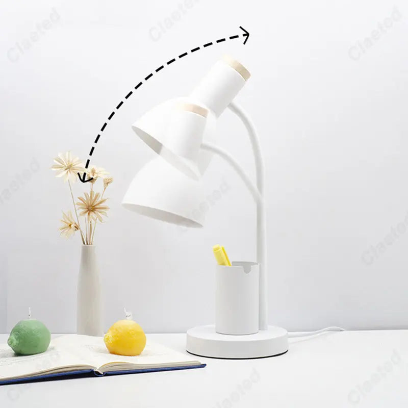 Nordic Cute Desk Lamp with Pen Holder: Axyaa Brand