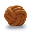 Axyaa Red Knot Pillow Ball: Handmade Soft Round Decorative Plush Cushion