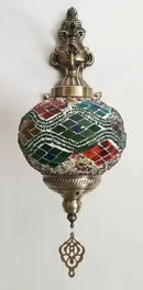 Axyaa Handcrafted Stained Glass Wall Lamp Art Deco Decor Globe Fixture
