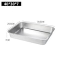 Axyaa Stainless Steel Food Tray for Kitchen Organization and Serving