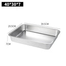 Axyaa Stainless Steel Food Tray for Fruit, Vegetables, Cake, Bread - Home Kitchen Plates