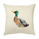 Axyaa Colorful Bird Flower Cushion Cover 45x45cm Linen Pillowcase Office Decoration