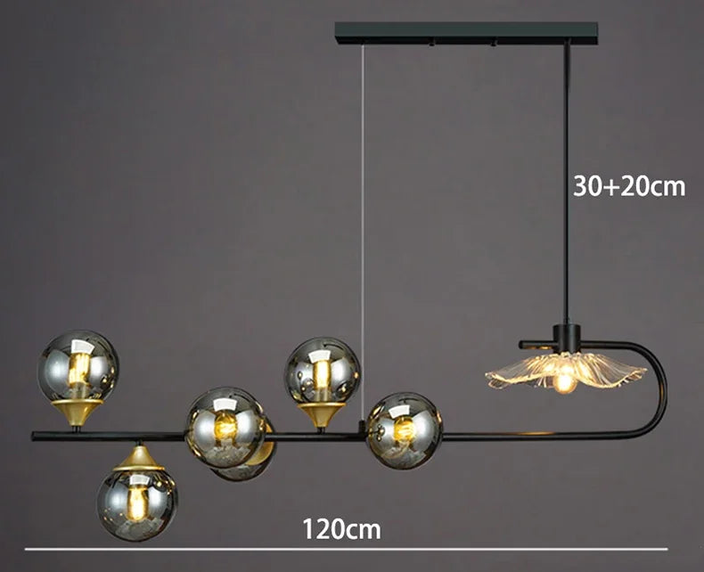 Axyaa Ceiling Chandelier: Stylish Pendant Light Fixture for Dining & Living Room Lighting