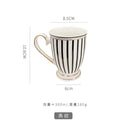 Axyaa Nordic Retro Ceramic Couple Cups - Premium Light Luxury Afternoon Tea Mug