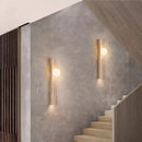 Axyaa Stone Wall Lamp, Cream Bedroom Lighting Fixture for High-End Home Decor