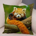 Axyaa Red Panda Print Pillowcase for Cute Wildlife Home Decor