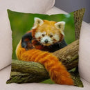 Axyaa Red Panda Print Pillowcase for Cute Wildlife Home Decor