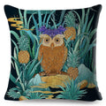 Axyaa Dragon Fox Firebird Linen Cushion Cover 45*45cm