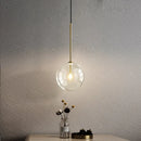 Axya Clear Glass Ball Pendant Chandelier for Dining Room and Bedroom